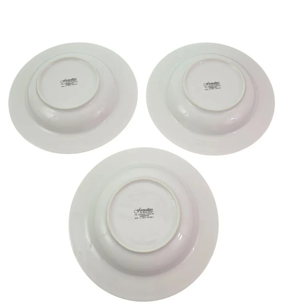 Baum Bros Formalities SAMANTHA Bohemian Porcelain Soup Salad Bowls – Set of 4